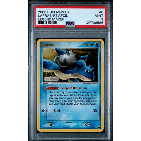 2006 POKEMON EX LEGEND MAKER LAPRAS 008/092 PSA 9