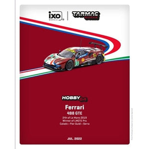 Tarmac Works - 1:64 Ferrari 488 GTE - 24h of Le Mans 2019 - Winner of LMGTE Pro Calado / Pier Guidi / Serra