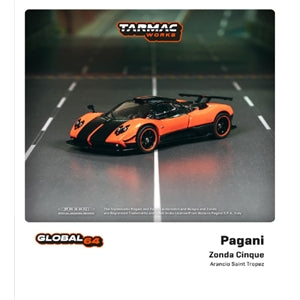 Tarmac - 1:64 Pagani Zonda Cinque - Arancio Saint Tropez