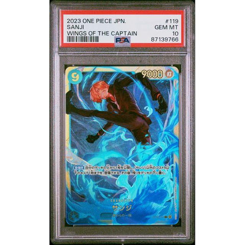 2023 ONE PIECE JPN OP06 SANJI SECRET OP06-119 PSA 10