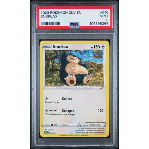 2023 POKEMON CLASSIC COLLECTION SNORLAX 016/034 PSA 9