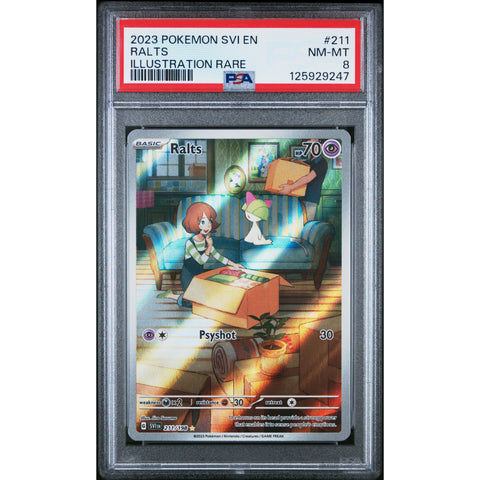 2023 POKEMON SCARLET & VIOLET RALTS 211/198 PSA 8