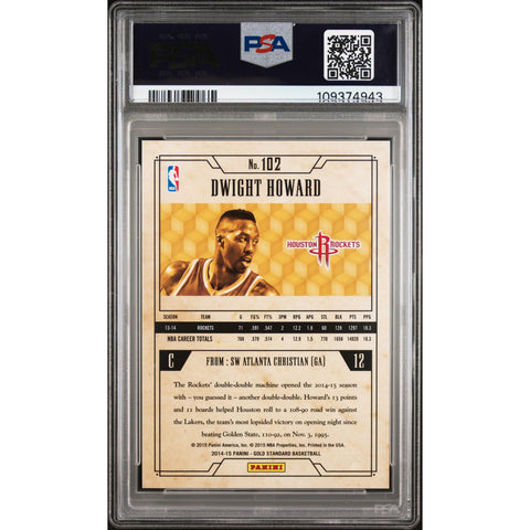 2014 PANINI GOLD STANDARD DWIGHT HOWARD 102 PSA 9