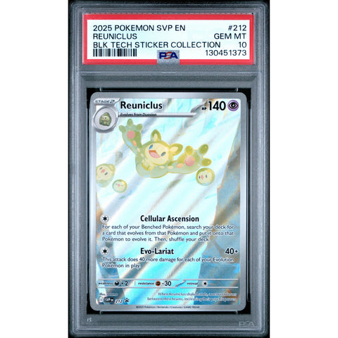2025 POKEMON PROMO REUNICLUS TECH STICKER COLLECTION SVP212 PSA 10