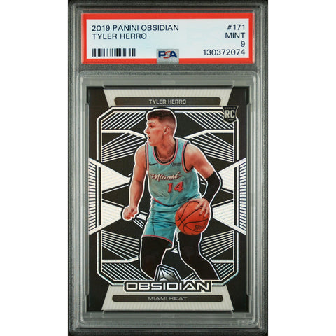 2019 PANINI PANINI OBSIDIAN TYLER HERRO 171 PSA 9