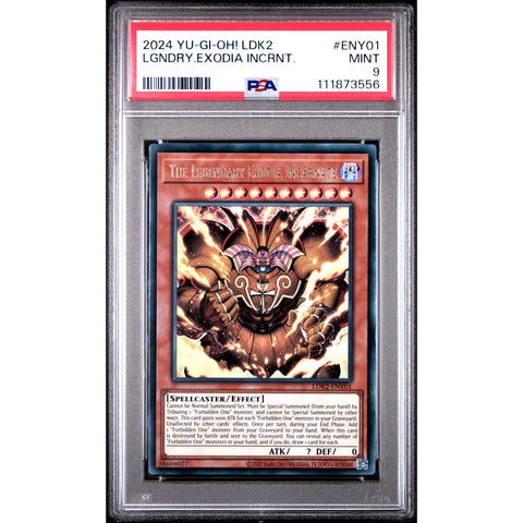2024 YU-GI-OH LEGENDARY DECKS II LENGENDARY EXODIA INCARNATE ENY01 PSA 9