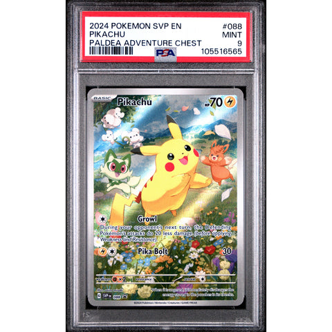 2024 POKEMON SCARLET VIOLET PROMO PIKACHU SVP088 PSA 9 2