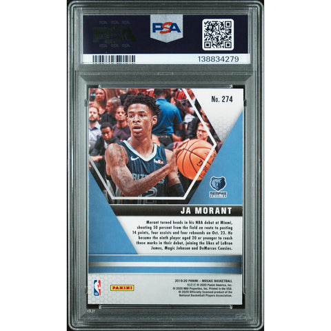 2019 PANINI PANINI MOSAIC JA MORANT 274 PSA 10
