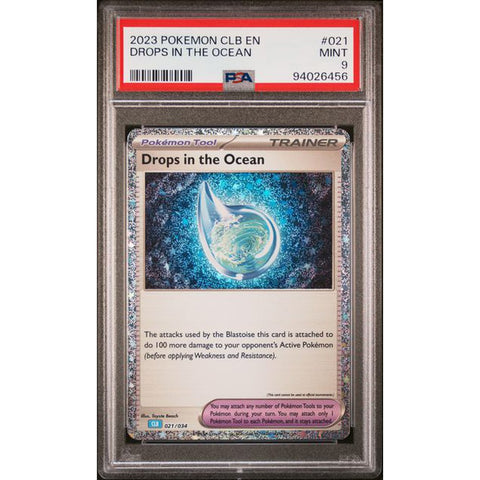 2023 POKEMON CLASSIC COLLECTION DROPS IN THE OCEAN 021/034 PSA 9