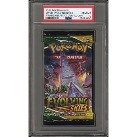 2021 POKEMON EVOLVING SKIES FOIL PACK DURALUDON PSA 10