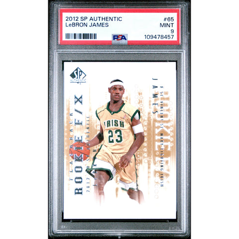 2012 SPORTS SP AUTHENTIC LEBRON JAMES 65 PSA 9