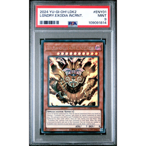 2024 YU-GI-OH LEGENDARY DECKS II LENGENDARY EXODIA INCARNATE ENY01 PSA 9