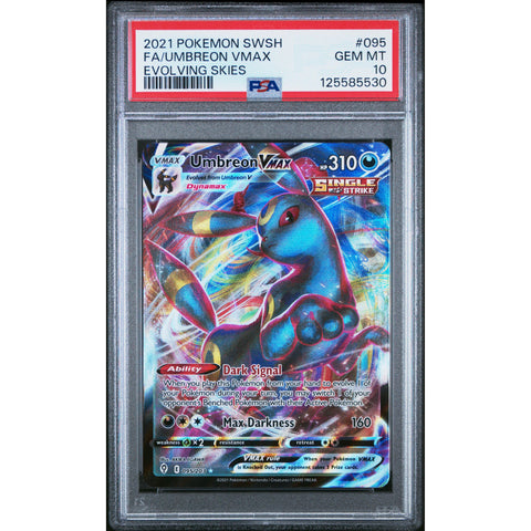 2021 POKEMON EVOLVING SKIES FULL ART UMBREON VMAX 095/203 PSA 10