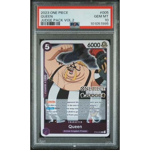 2023 ONE PIECE JUDGE PACK VOL.2 QUEEN 005 PSA 10