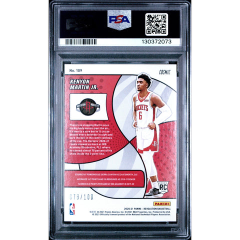 2020 PANINI PANINI REVOLUTION KENYON MARTIN JR. COSMIC 109 PSA 10