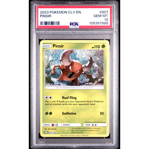 2023 POKEMON CLASSIC COLLECTION PINSIR 007/034 PSA 10