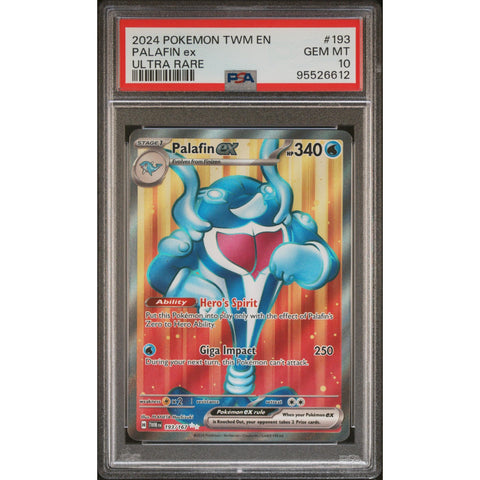 2024 POKEMON TWILIGHT MASQUERADE PALAFIN 193/167 PSA 10