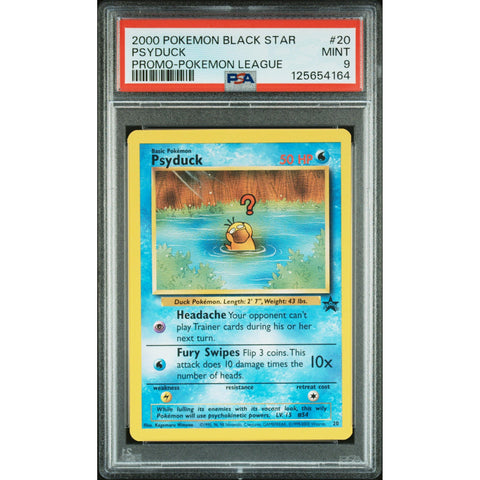 2000 POKEMON BLACK STAR PROMO PSYDUCK 20 PSA 9