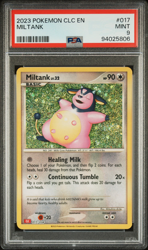 2023 POKEMON MILTANK 017 PSA 9