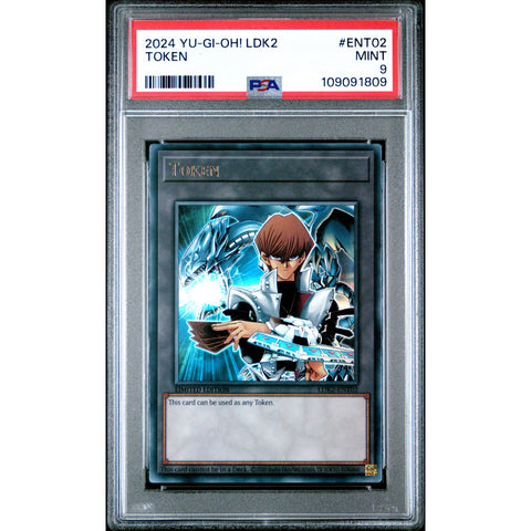 2024 YU-GI-OH LEGENDARY DECKS II TOKEN SETO KAIBA ENT02 PSA 9