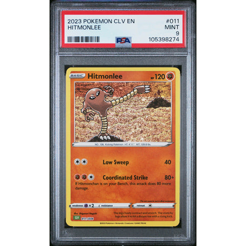 2023 POKEMON CLASSIC COLLECTION HITMONLEE 011/034 PSA 9