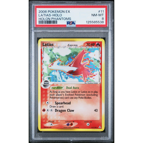 2006 POKEMON EX HOLON PHANTOMS LATIAS 11/110 PSA 8