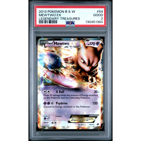 2013 POKEMON LEGENDARY TREASURES MEWTWO 054/113 PSA 2