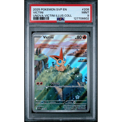 2025 POKEMON PROMO VICTINI ILLUSTRATION COLLECTION SVP208 PSA 9