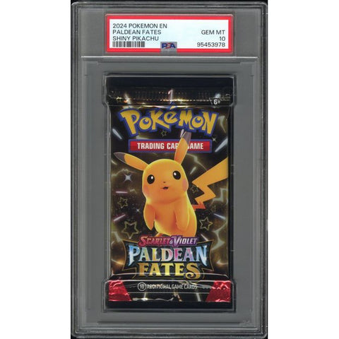 2024 POKEMON EN PALDEAN FATES SHINY PIKACHU PSA 10