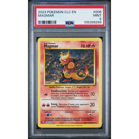 2023 POKEMON CLASSIC COLLECTION MAGMAR 006/034 PSA 9