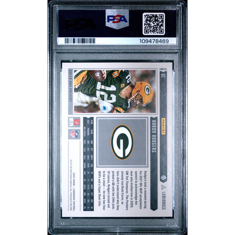 2022 SPORTS LUMINANCE AARON RODGERS GREEN 81 PSA 9