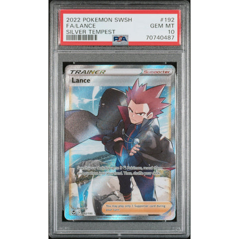 2022 POKEMON SILVER TEMPEST LANCE 192/195 PSA 10