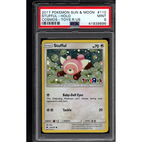 2017 POKEMON TOYS R US COSMOS STUFFUL 110/147 PSA 9