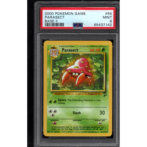 2000 POKEMON BASE SET II PARASECT 55/130 PSA 9