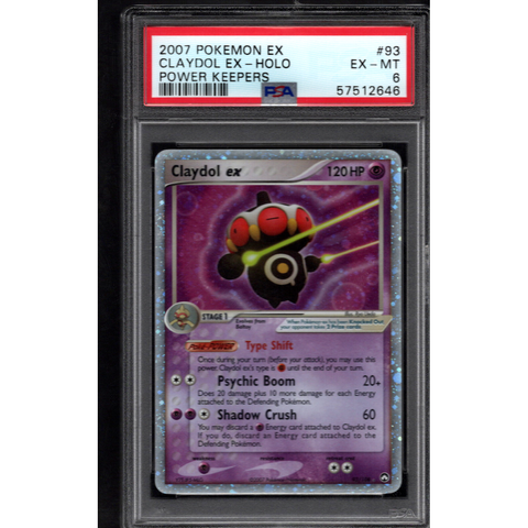 2007 POKEMON POWER KEEPERS CLAYDOL 93/108 PSA 6