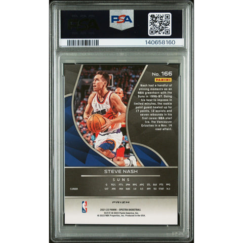2021 PANINI PANINI SPECTRA STEVE NASH ASIA 166 PSA 9