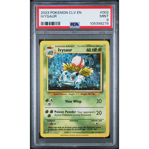 2023 POKEMON CLASSIC COLLECTION IVYSAUR 002/034 PSA 9