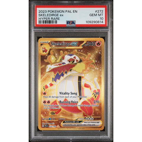 2023 POKEMON PALDEA EVOLVED SKELEDIRGE EX HYPER RARE 272/193