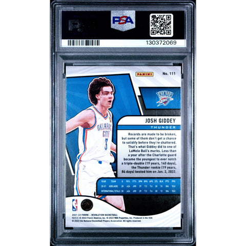 2021 PANINI PANINI REVOLUTION JOSH GIDDEY 111 PSA 10