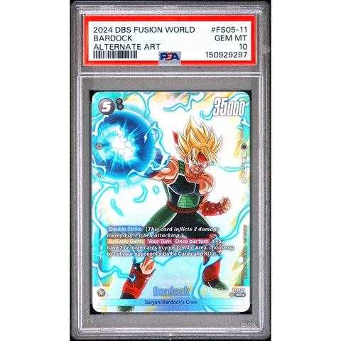 2024 DRAGON BALL BARDOCK ALTERNATE ART FS05-11/97 PSA 10