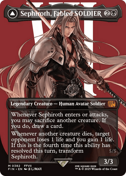 Sephiroth, Fabled SOLDIER // Sephiroth, One-Winged Angel - 382