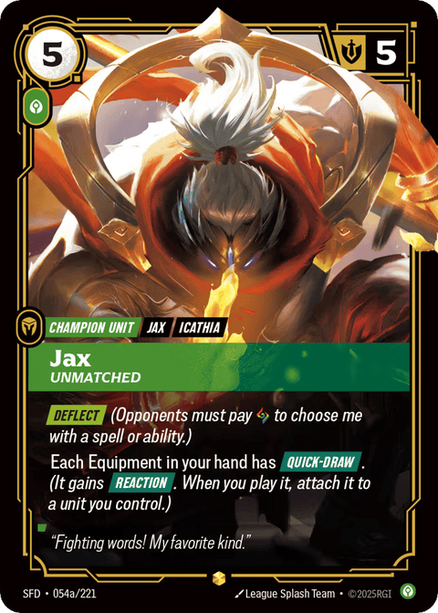 Jax, Unmatched - 054a/221
