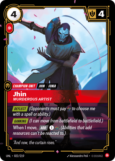Jhin, Murderous Artist - 022a/219