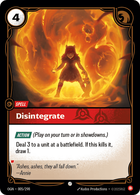 Disintegrate - 005/298
