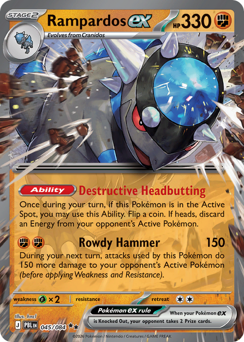 Rampardos EX - 045/084