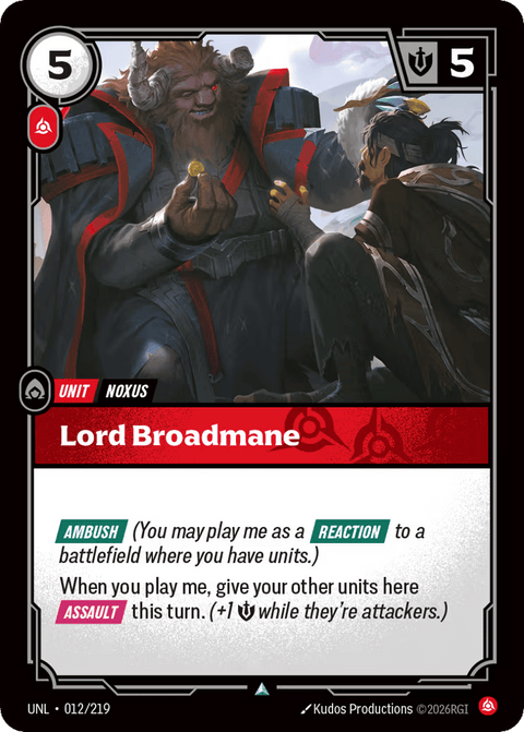 Lord Broadmane - 012/219
