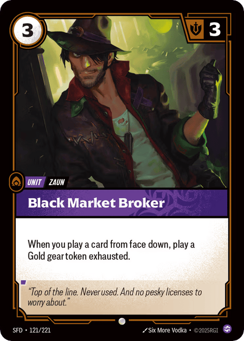 Black Market Broker - 121/221