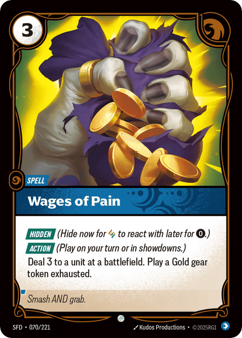 Wages Of Pain - 070/221