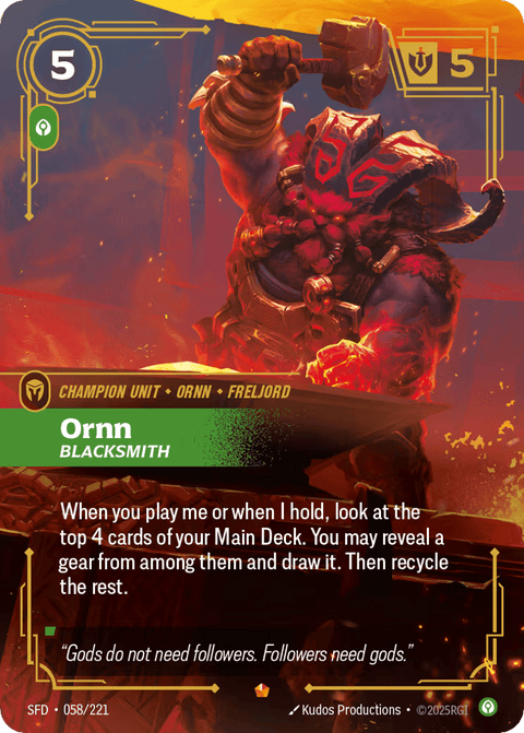 Ornn, Blacksmith - 058/221