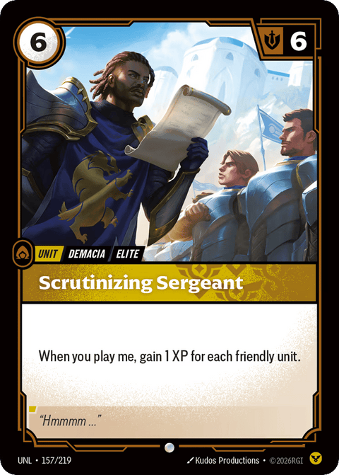 Scrutinizing Sergeant - 157/219